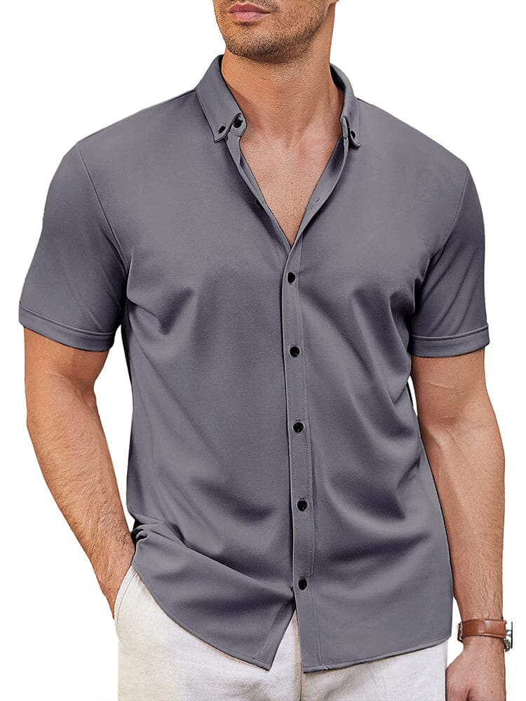 Camisa suave antiarrugas casual