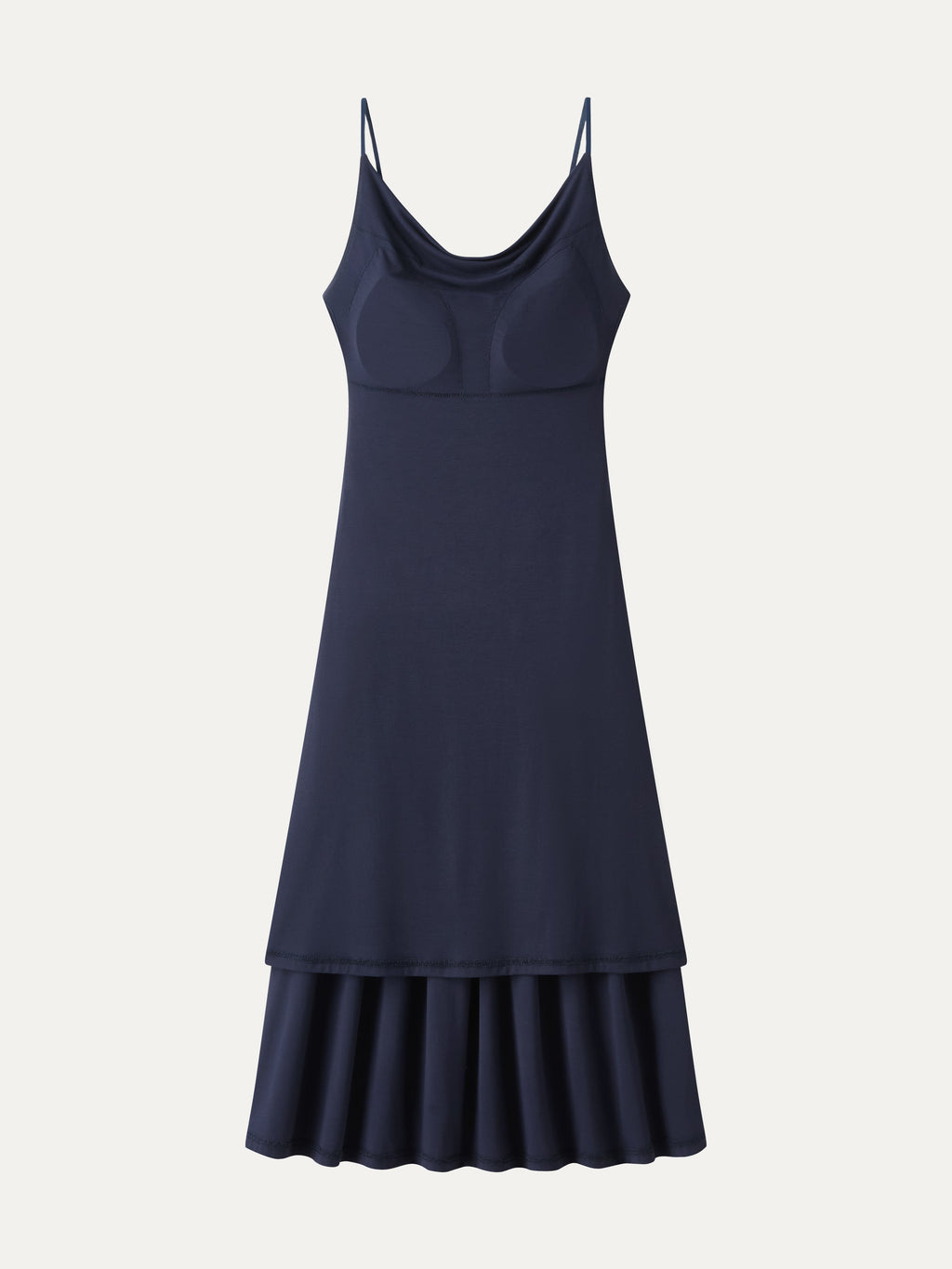 Vestido brami midi de cuello drapeado y espalda abierta