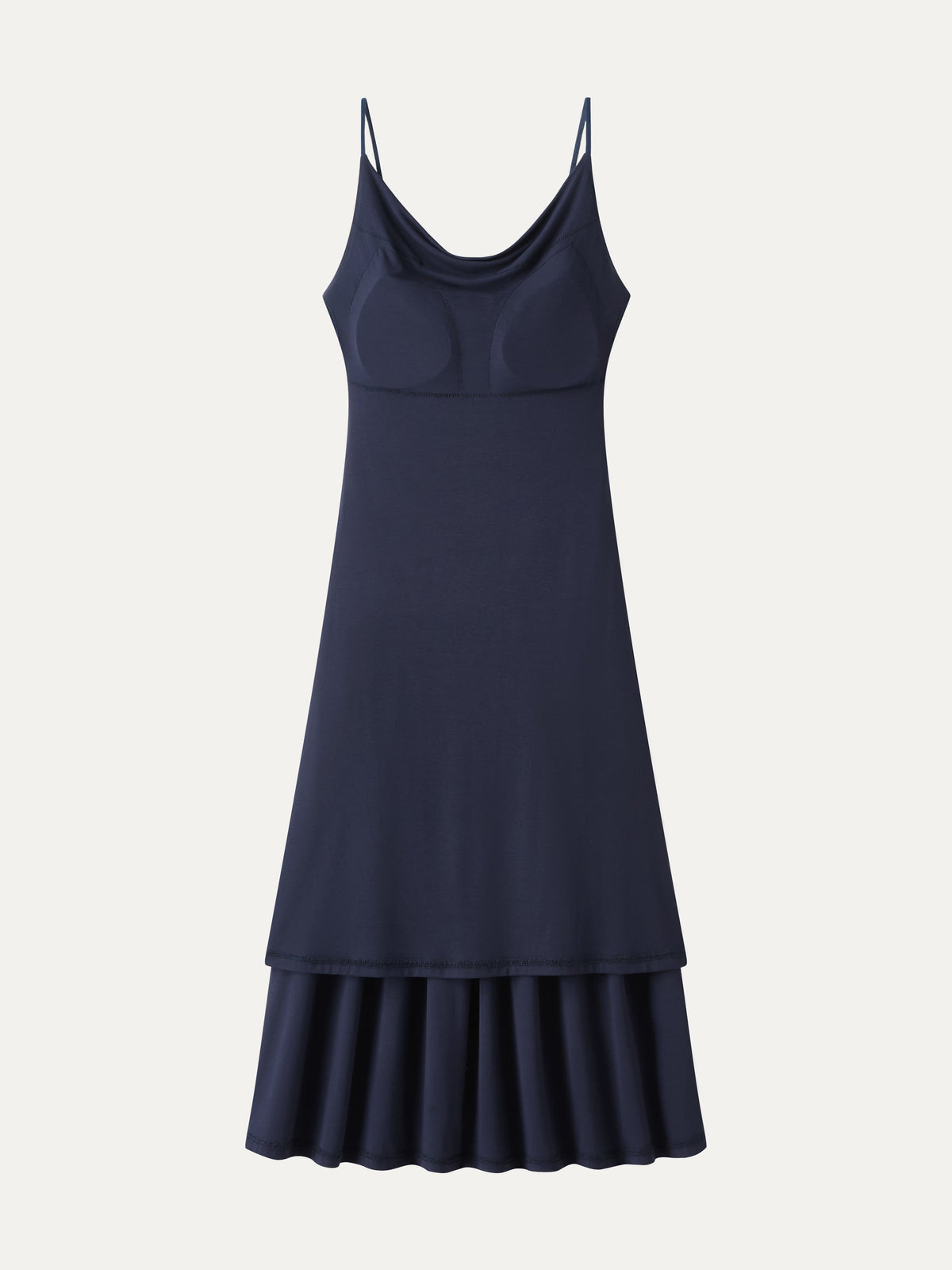 Vestido brami midi de cuello drapeado y espalda abierta