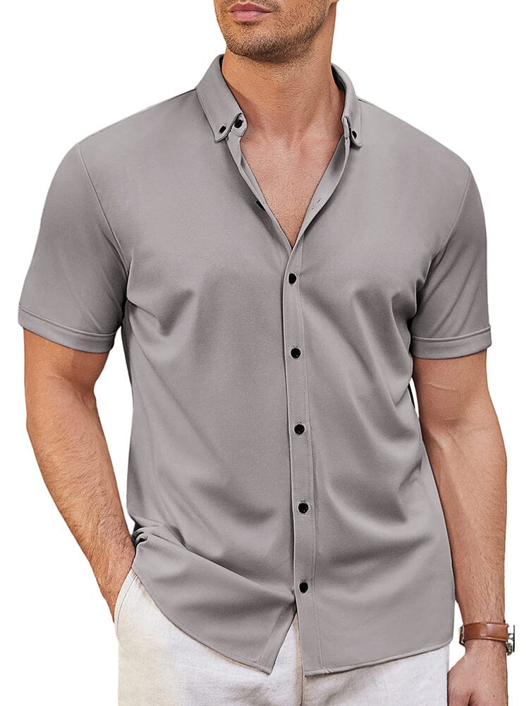 Camisa suave antiarrugas casual