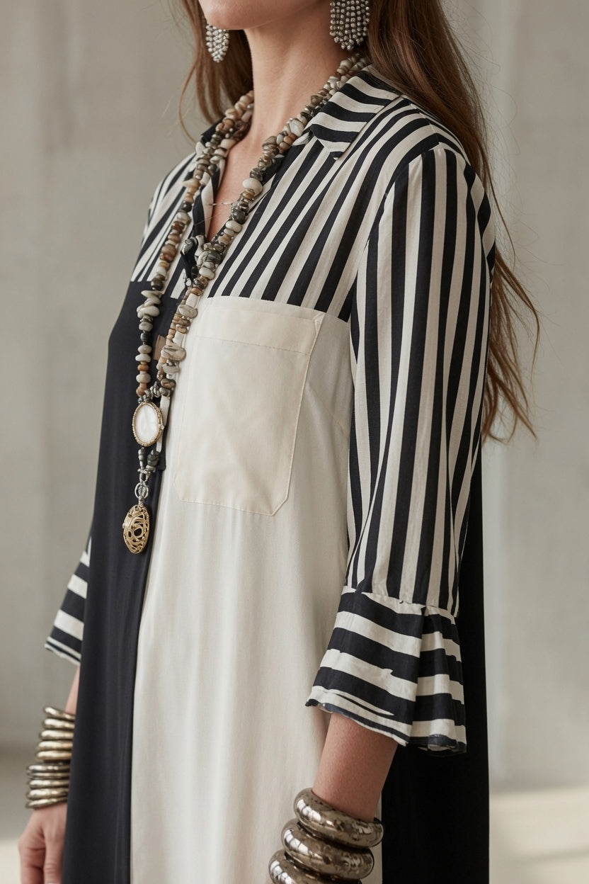 Vestido midi Claire de estilo atemporal