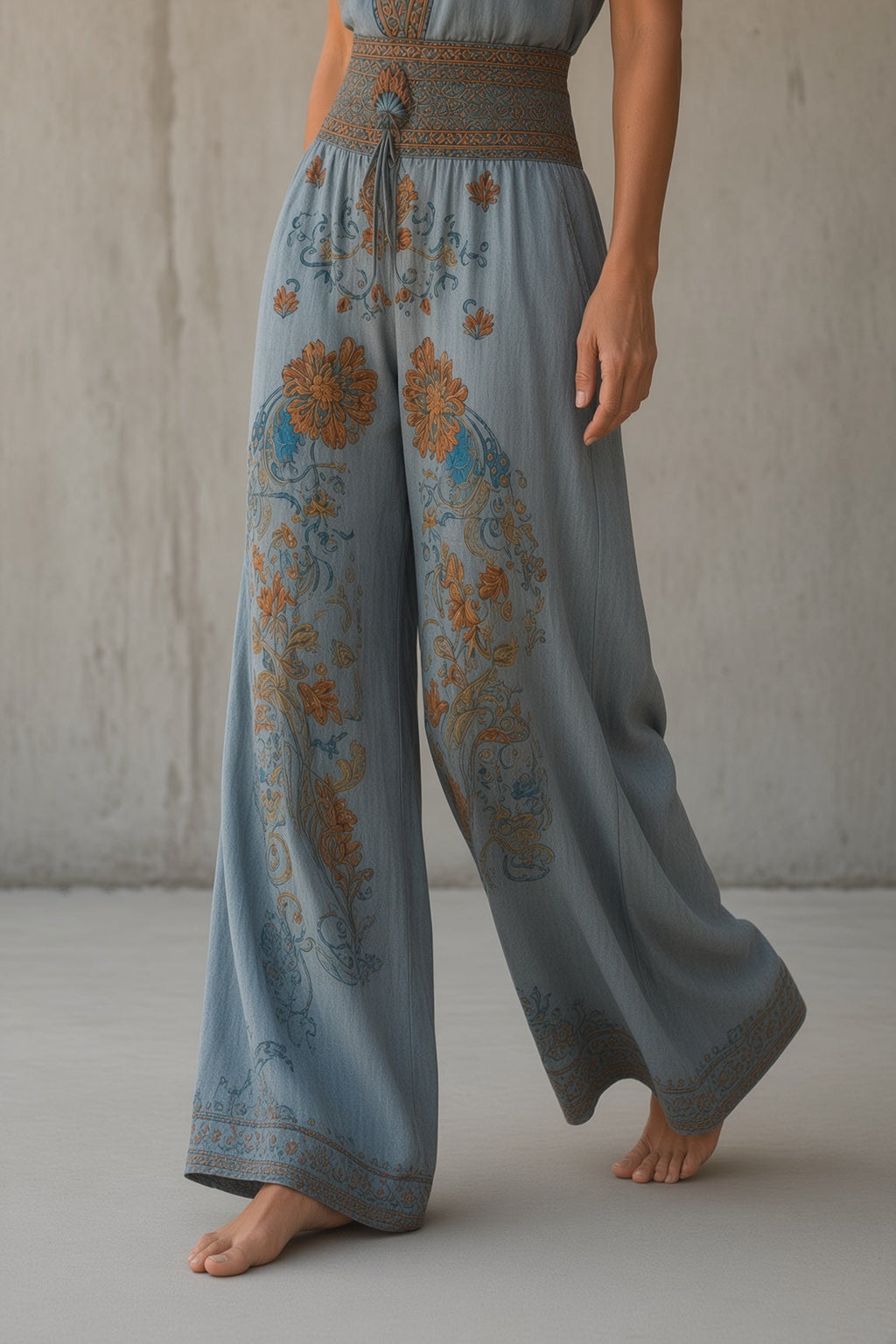 Mono Natalie vintage de pierna ancha