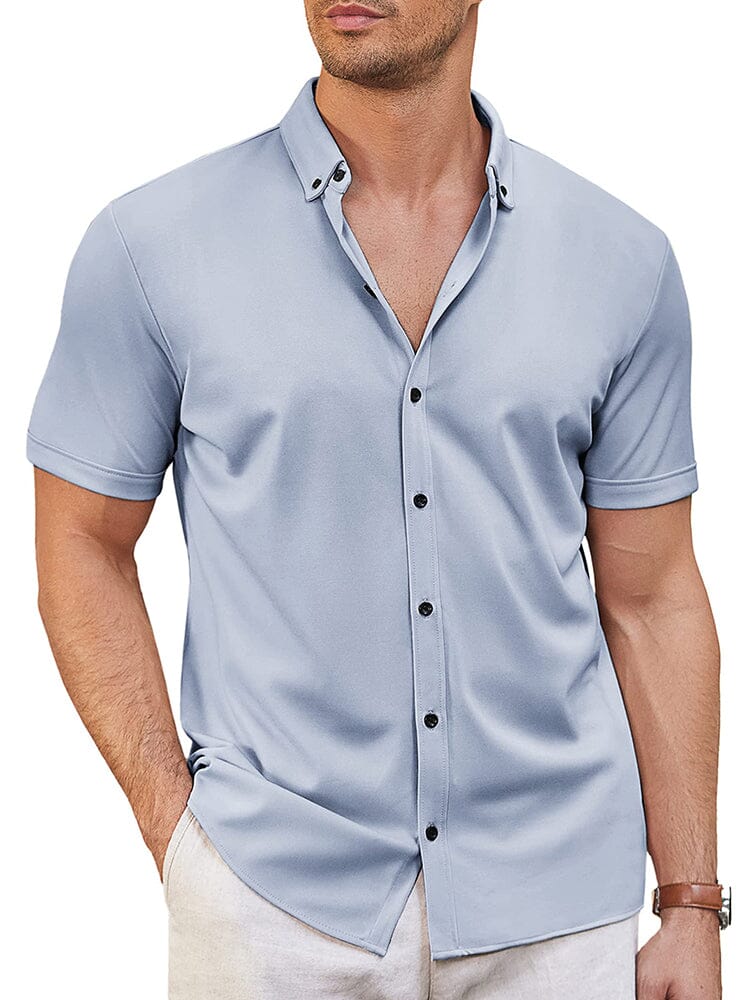 Camisa suave antiarrugas casual