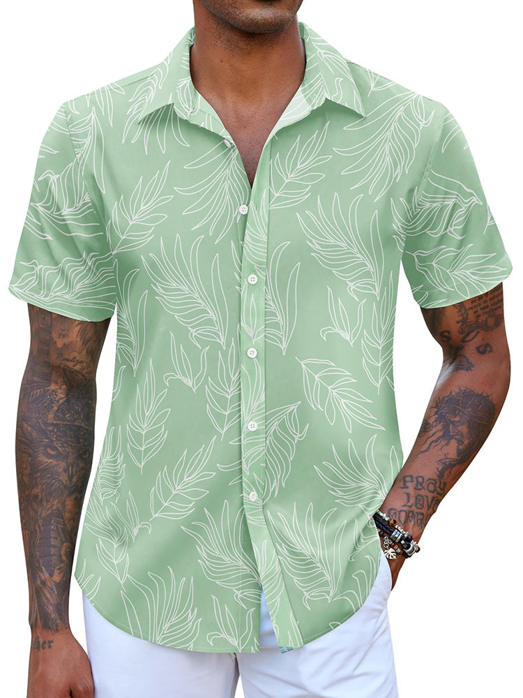 Camisa hawaiana estampada de vacaciones