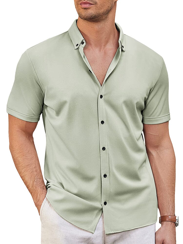 Camisa suave antiarrugas casual