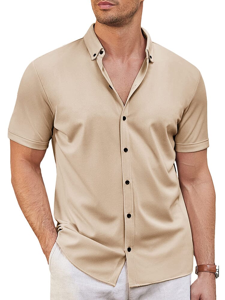 Camisa suave antiarrugas casual