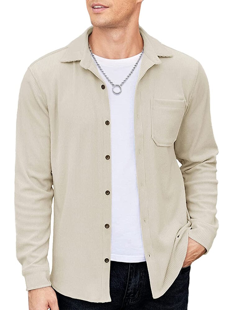 Camisa chaqueta de pana ligera casual