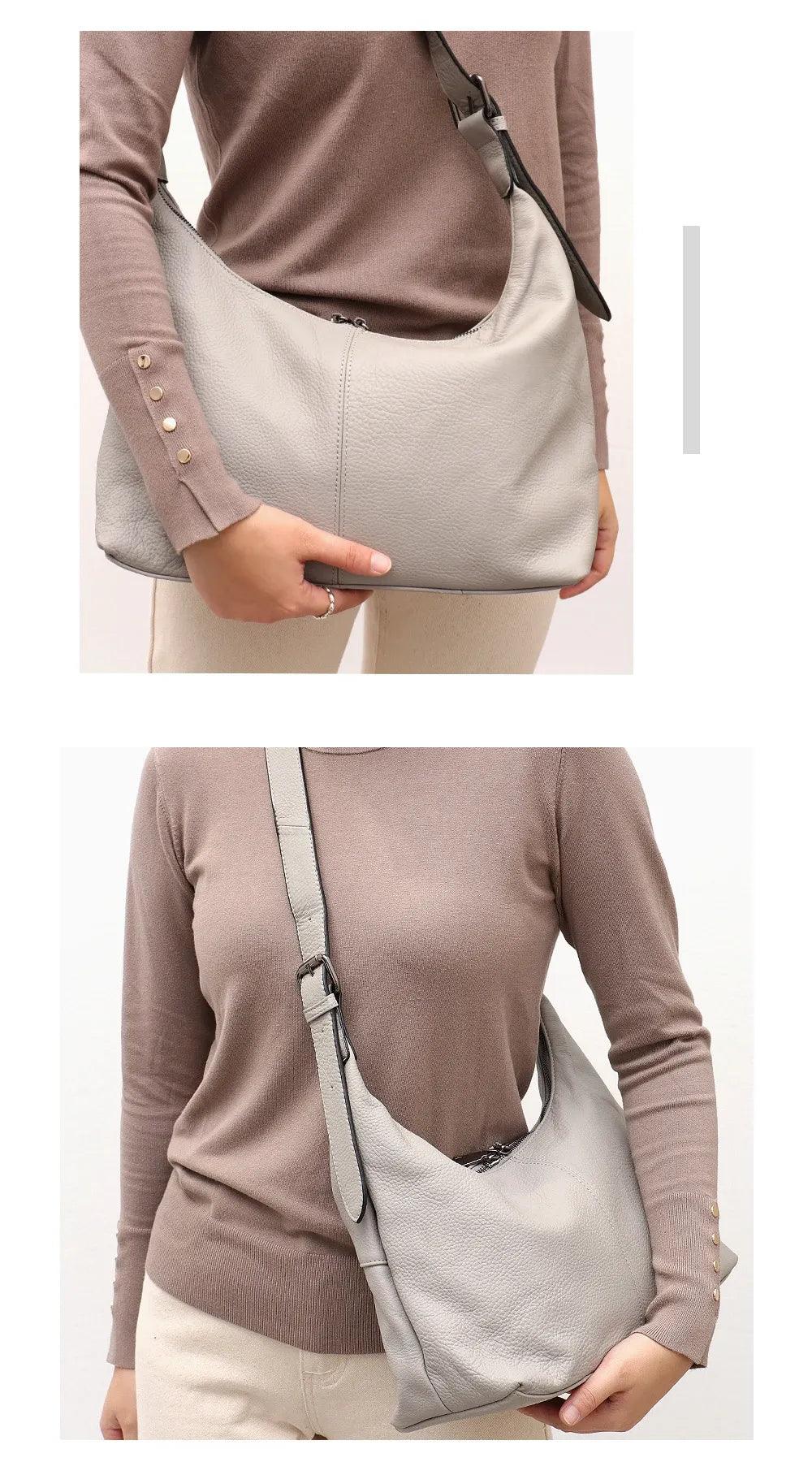 Bolso bandolera de piel Agatha