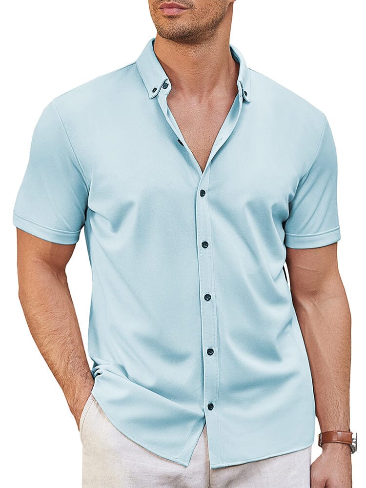 Camisa suave antiarrugas casual