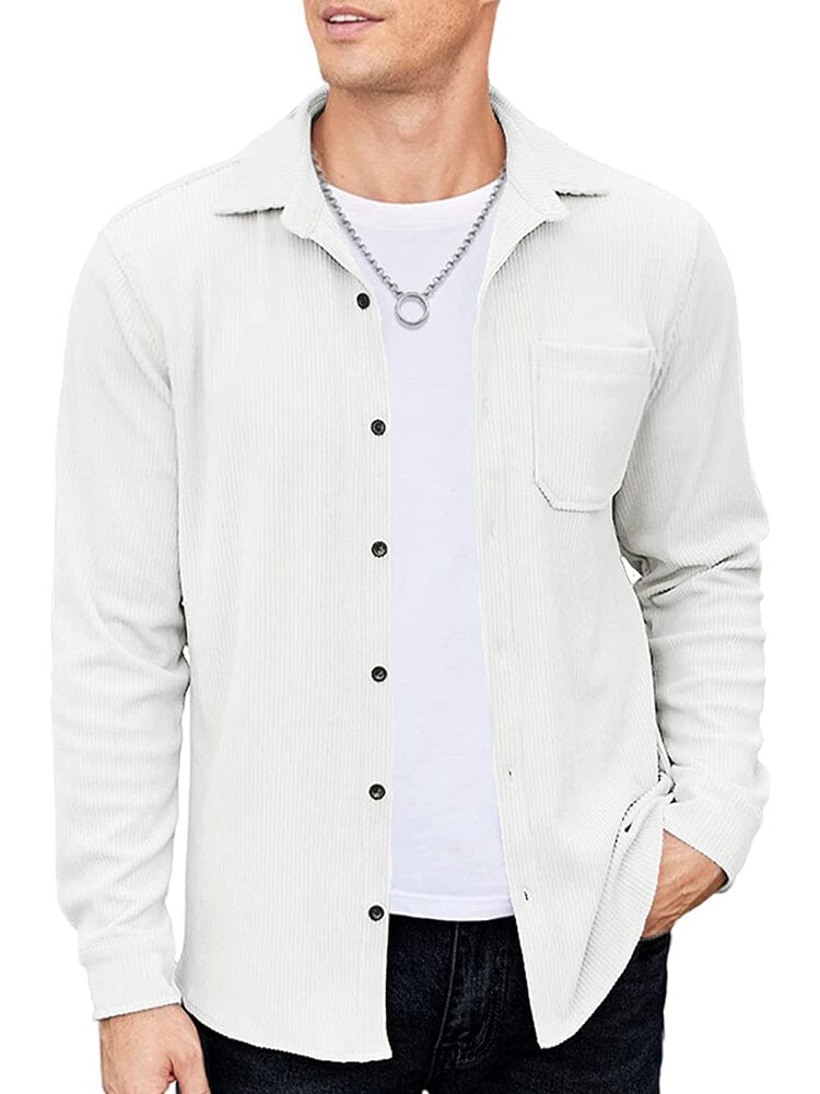 Camisa chaqueta de pana ligera casual